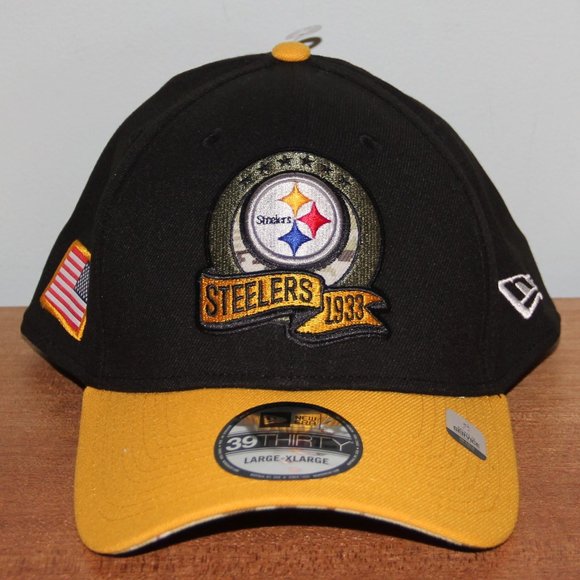 New Era Pittsburgh Steelers Football 2022 Salute To Service 39Thirty Stretch - Picture 1 of 6